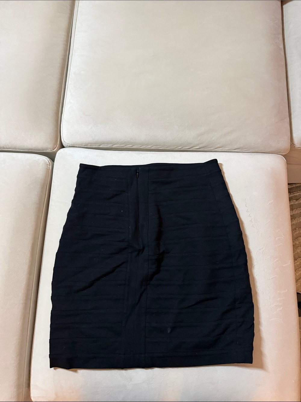 Express Black Horizontal Bandage Pencil Skirt - Picture 3 of 3